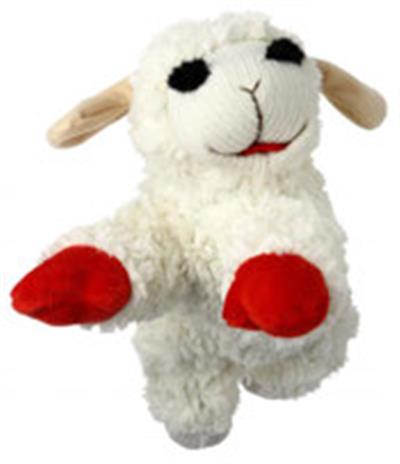 Multipet Lamb Chop Plush Dog Toy – Soft Squeaky Cuddle Toy 10"