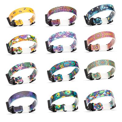 Dogline Biothane Printed Dog Collar – Quick Release, Waterproof & Stylish