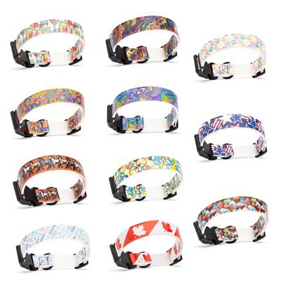 Dogline Biothane Printed Dog Collar – Quick Release, Waterproof & Stylish
