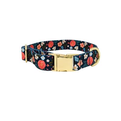 Riley Dog Collar – Adjustable, Luxe Gold Hardware & Vegan Leather Tag
