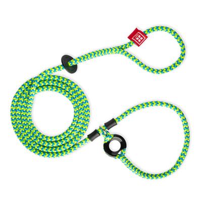 Peacock Blue Lime Harness Lead | No Pull, Escape Proof, USA Made