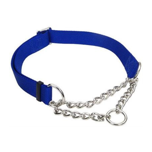 COASTAL Adjustable Check Choke Training Collar – 5/8" x 10–14" Blue