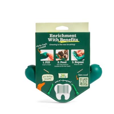 Bite n’ Brush Dog Dental Chew Toy – Teeth Cleaning Treat Holder