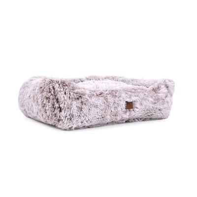 Teddy Bear Faux Fur Kuddler Dog Bed – Brown, Plush & Cozy