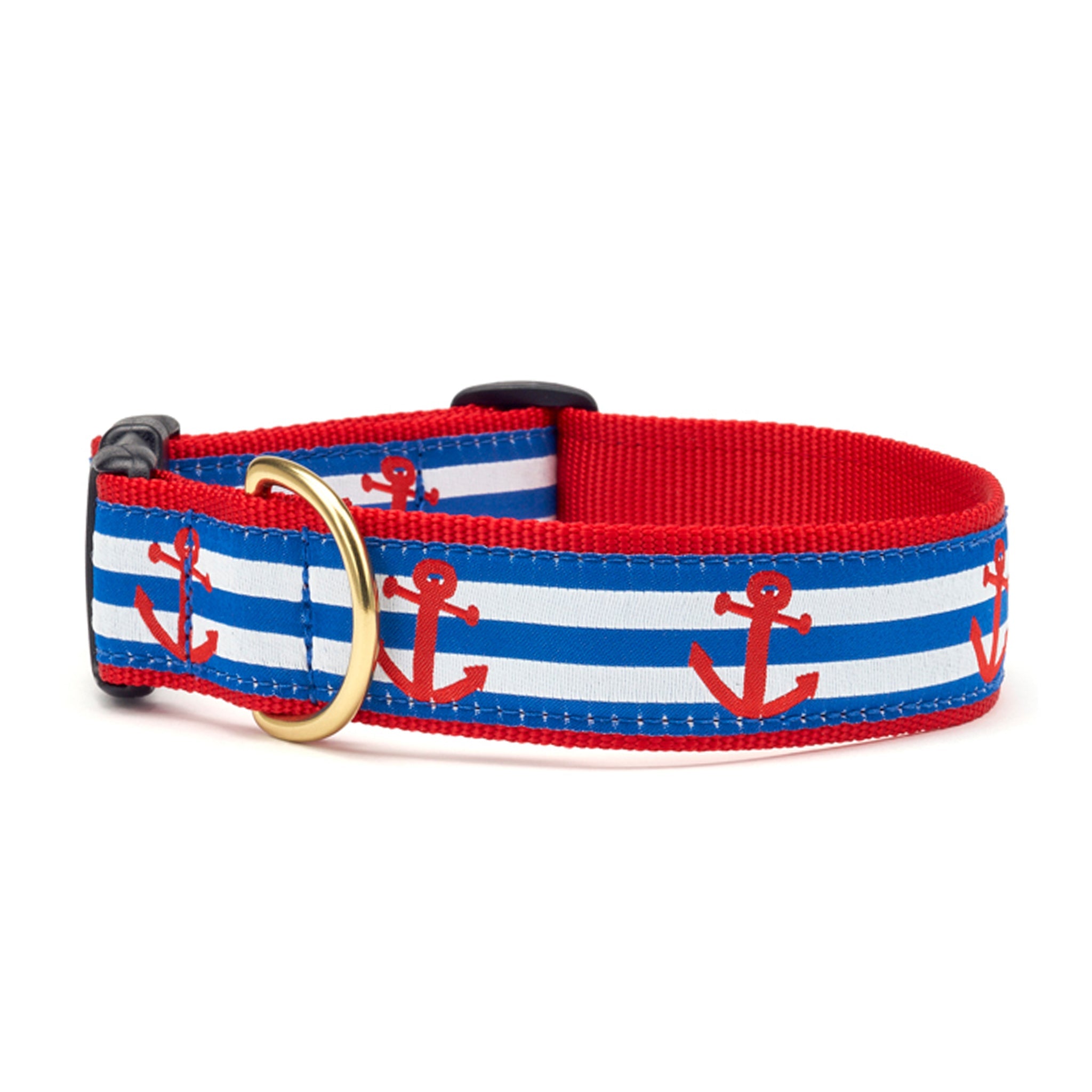Anchors Aweigh Extra Wide Dog Collar 1.5" Dog