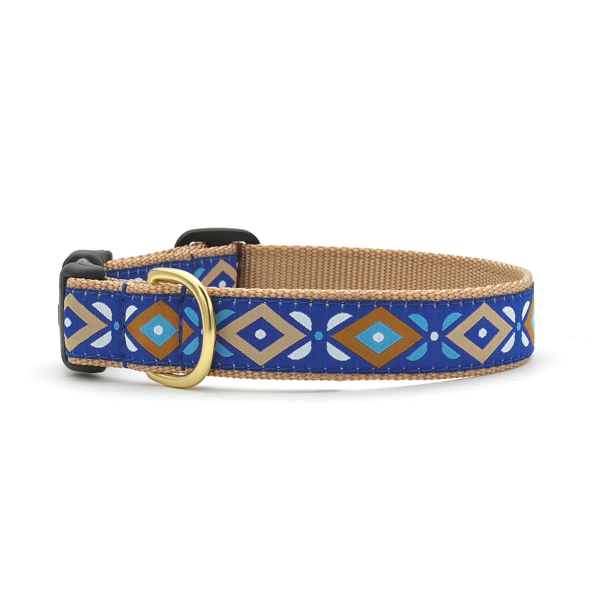 Aztec Blue Dog Collar Dog