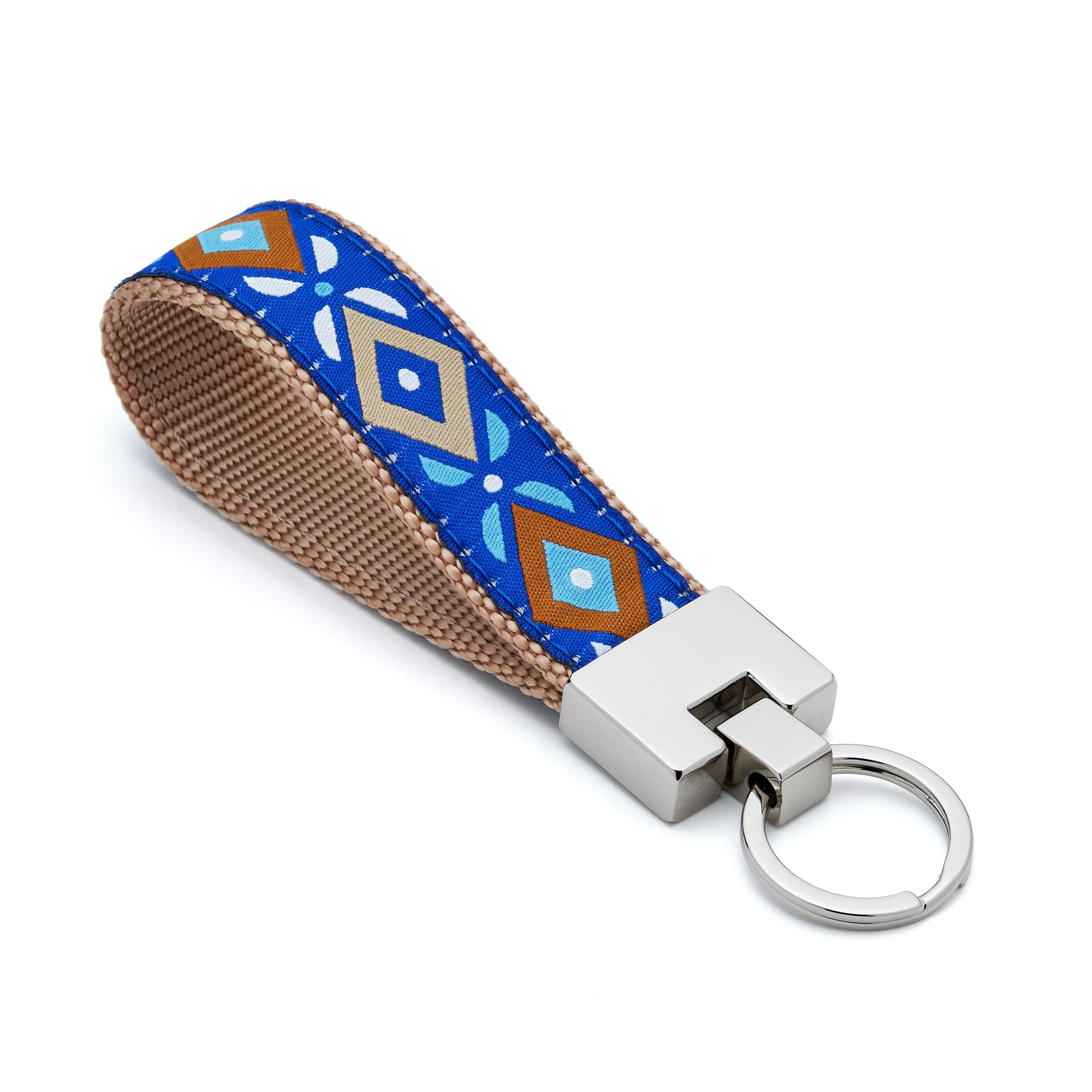 Aztec Blue Key Ring Human