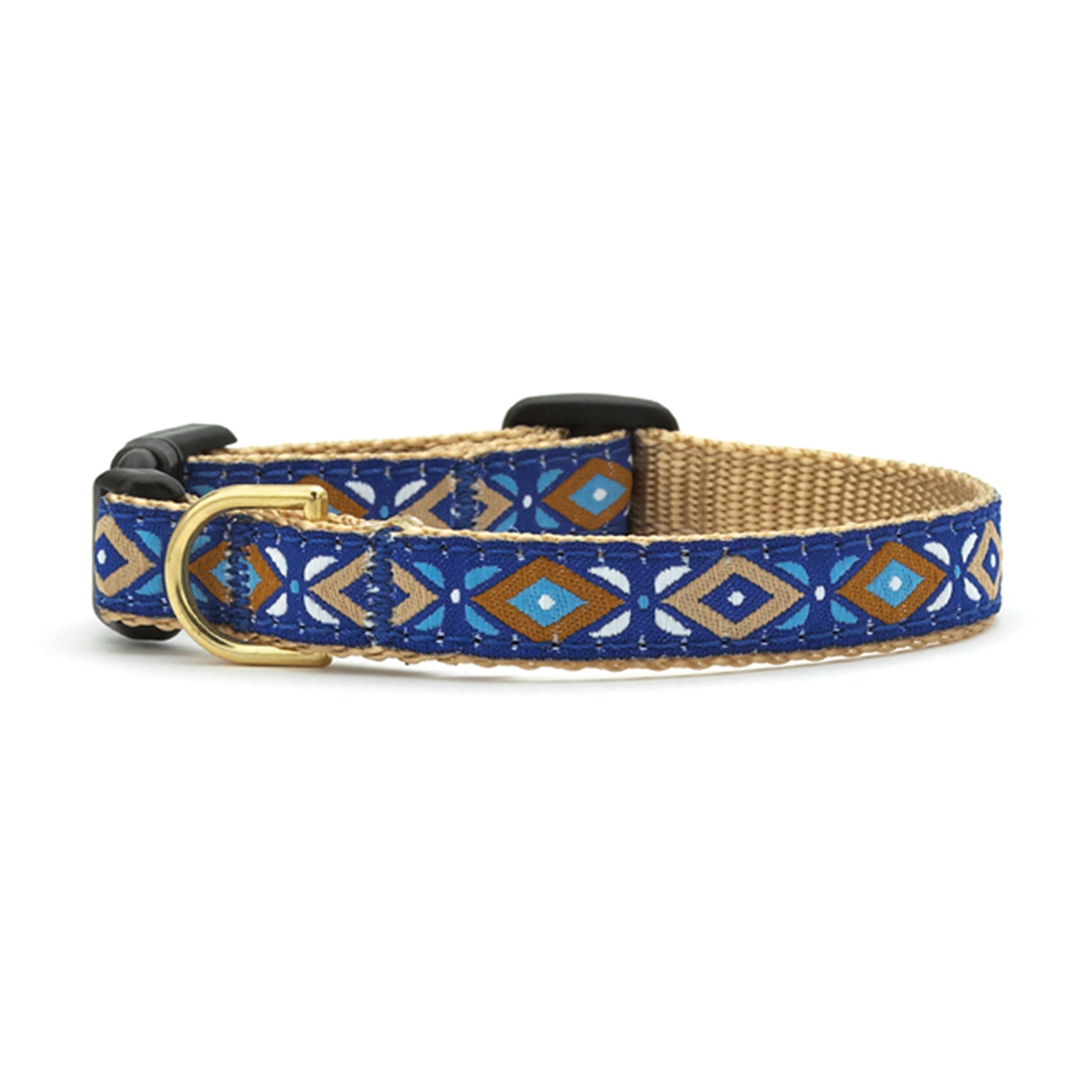 Aztec Blue Small Breed Dog Collar Dog