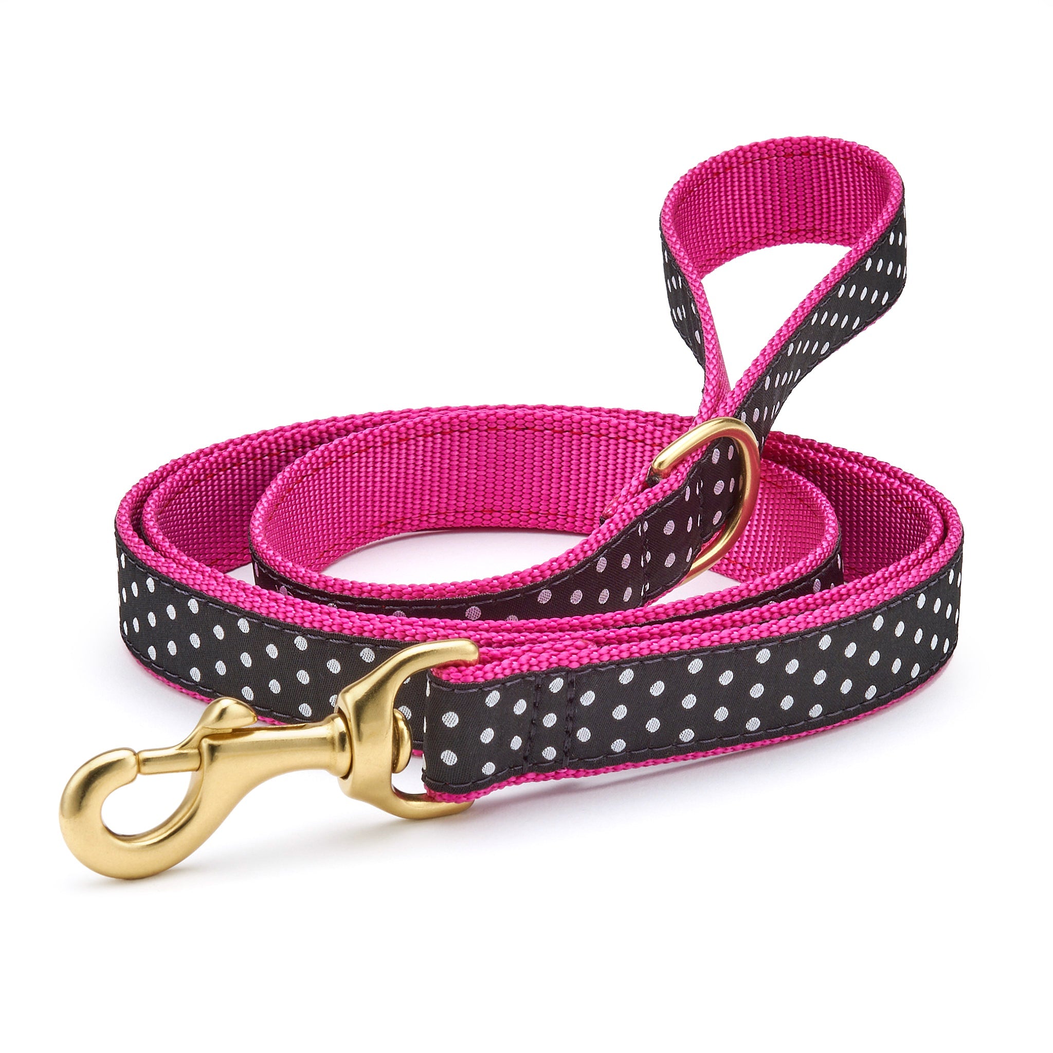 Black and White Dot Dog Lead Dog