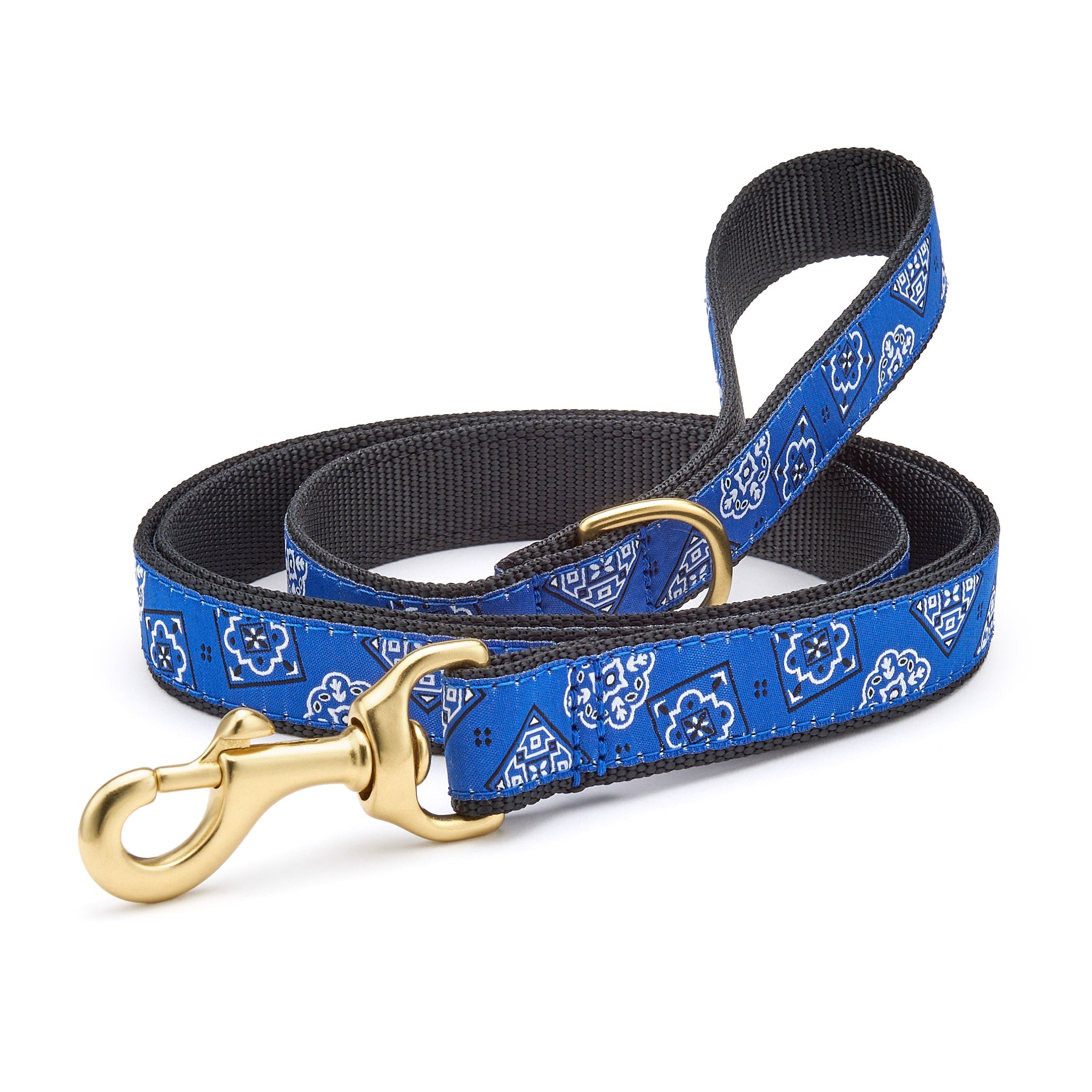 Blue Bandana Dog Lead 5 Feet Narrow 5 8" Dog