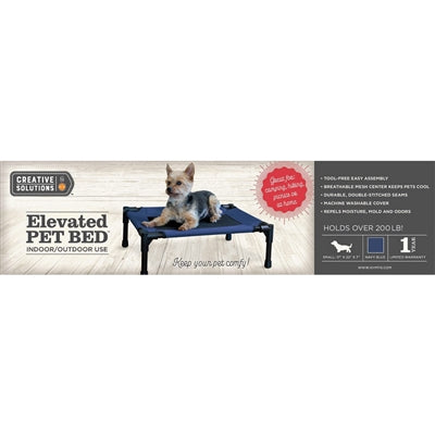 K&H Elevated Indoor/Outdoor Pet Bed – Easy Assembly, Mesh Design