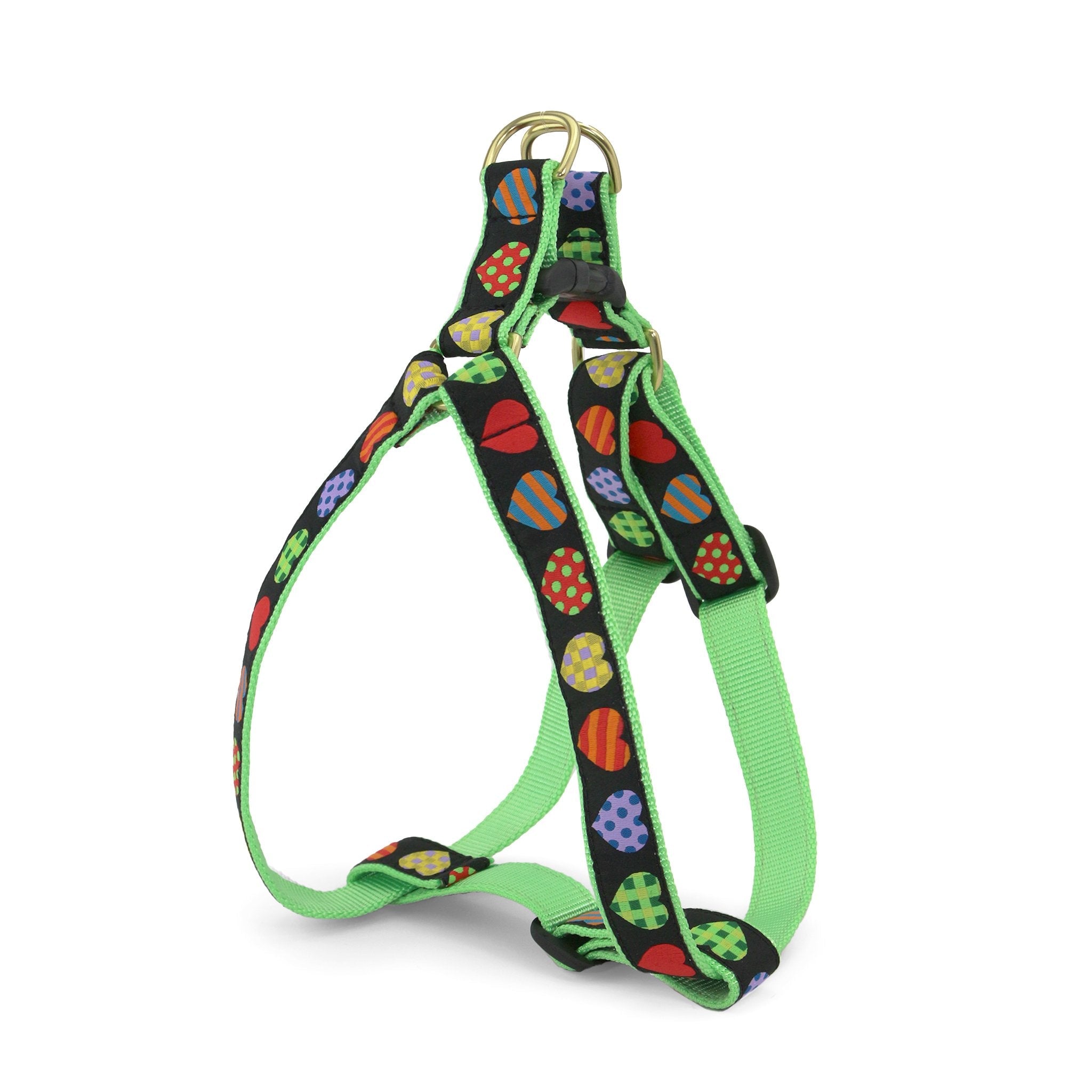Colorful Hearts Dog Harness Dog