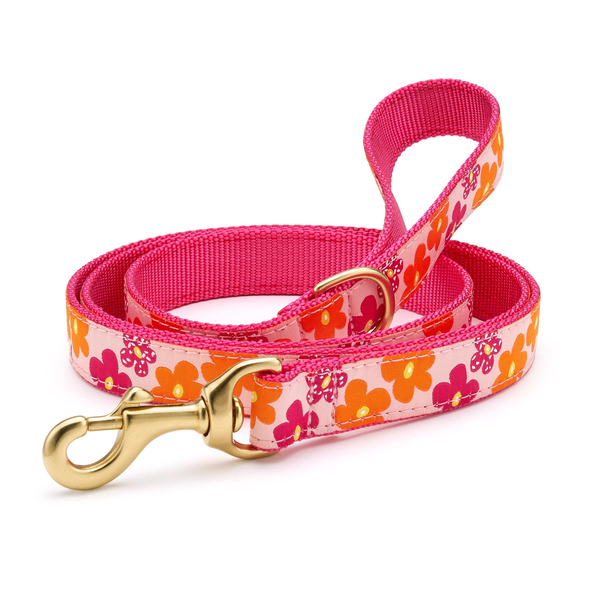 Flower Power Dog Lead 5 Feet Narrow 5 8" Dog