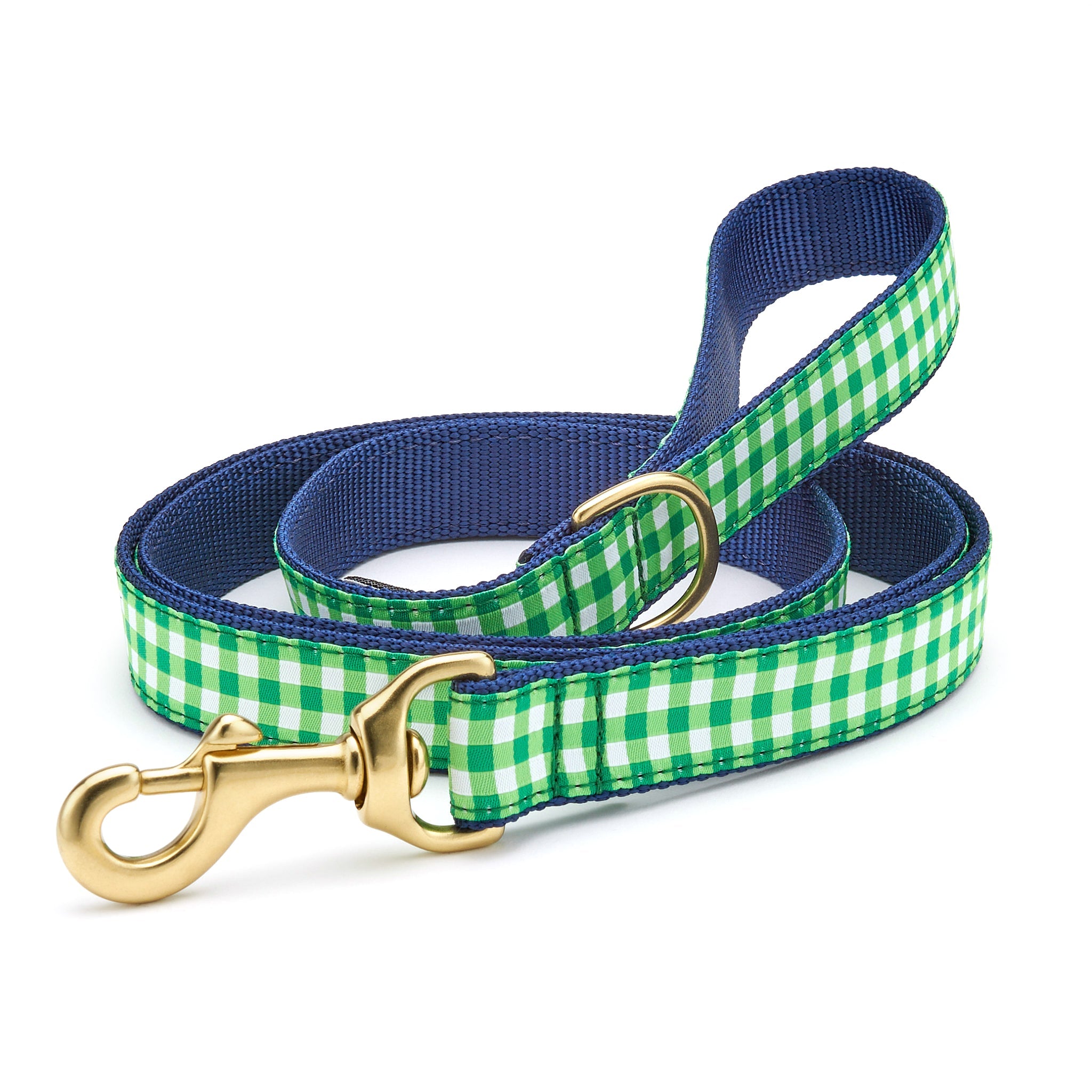 Lime Gingham Dog Lead Dog