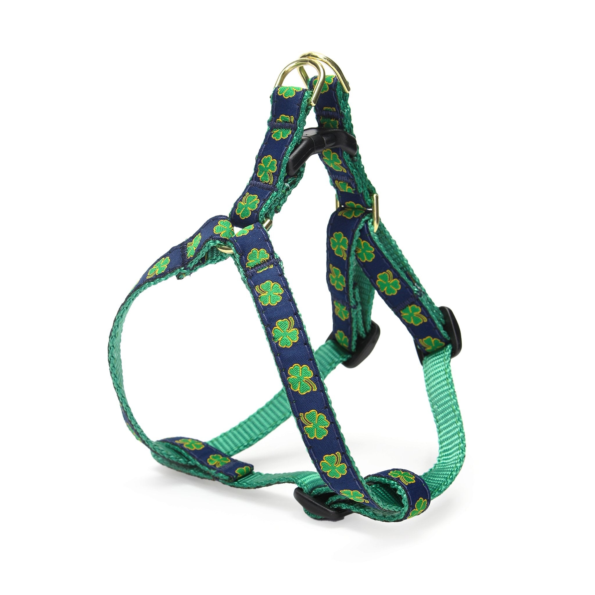 Navy Shamrock Small Breed Dog Harness Dog