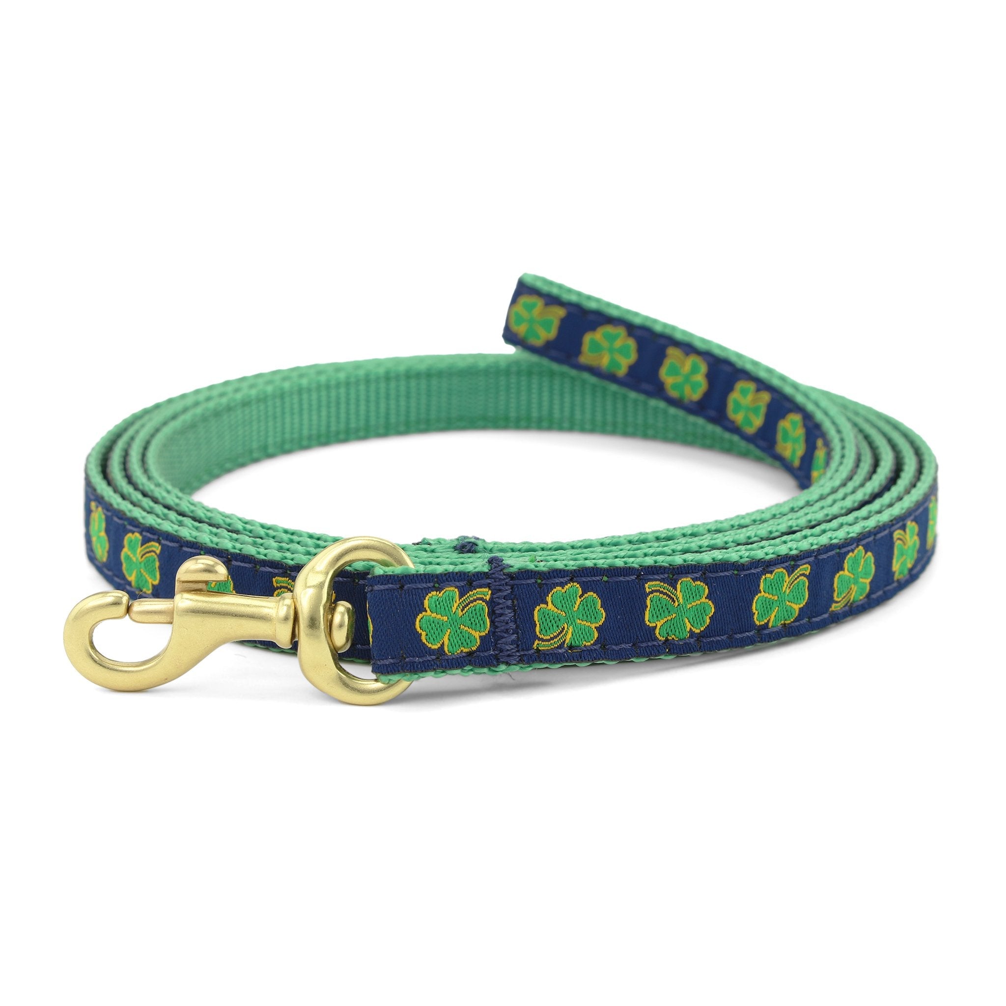 Navy Shamrock Small Breed Dog Lead Dog
