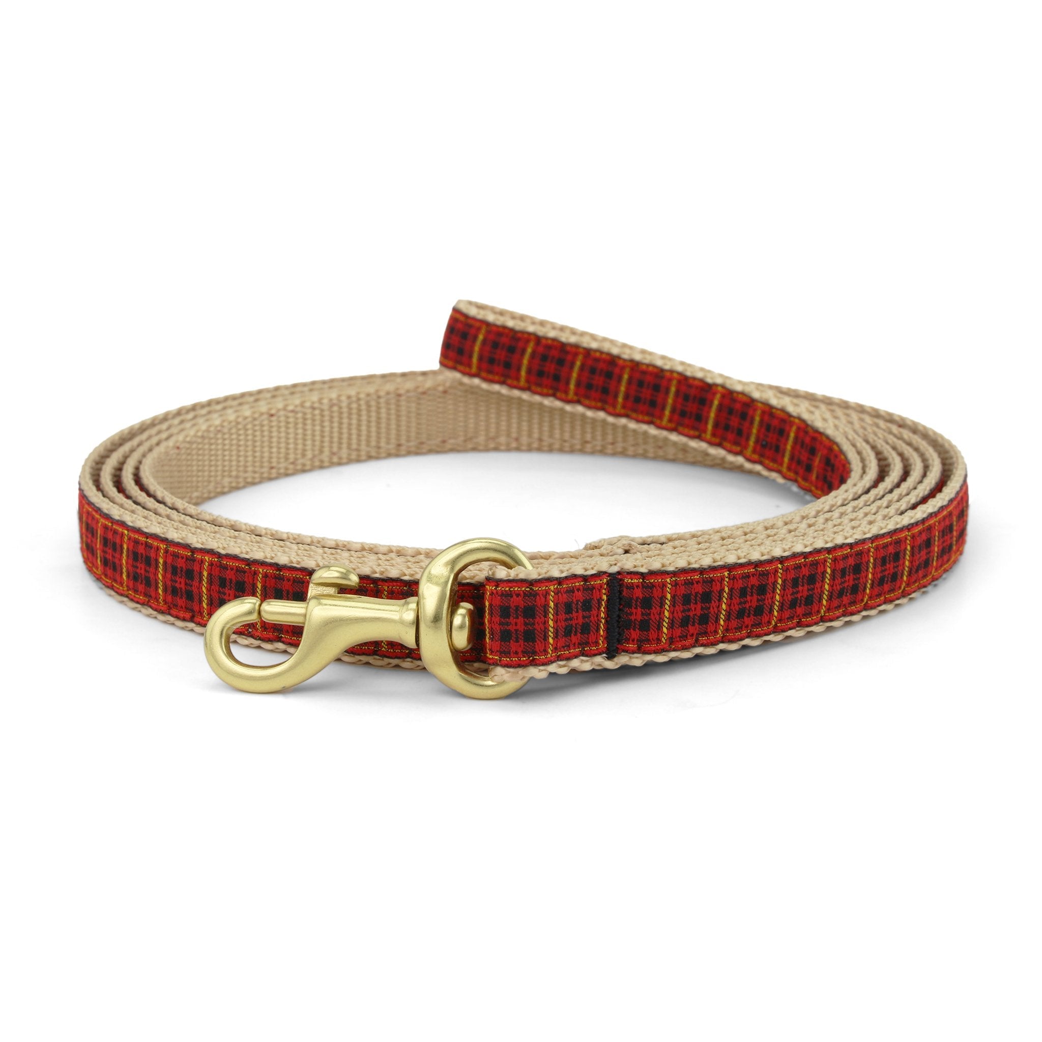 New Red Plaid Small Breed Dog Lead Dog