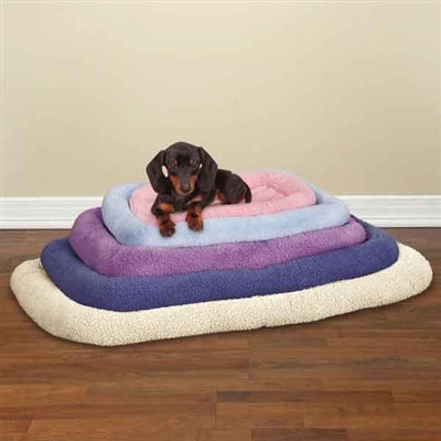 Slumber Pet™ Sherpa Crate Dog Bed – Cozy Bumper Cushion for Napping
