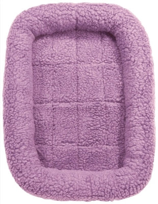 Slumber Pet™ Sherpa Crate Dog Bed – Cozy Bumper Cushion for Napping