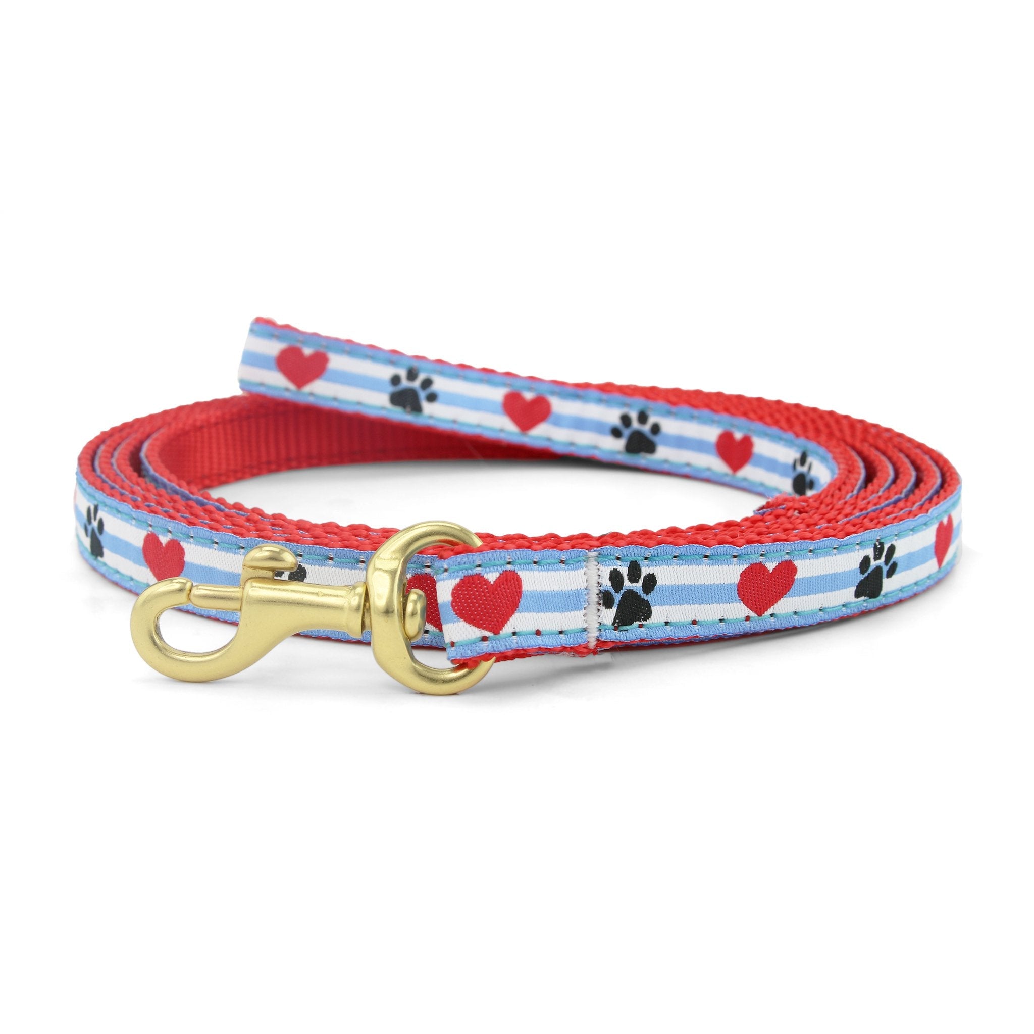 Pawprint Stripe Small Breed Dog Lead Dog