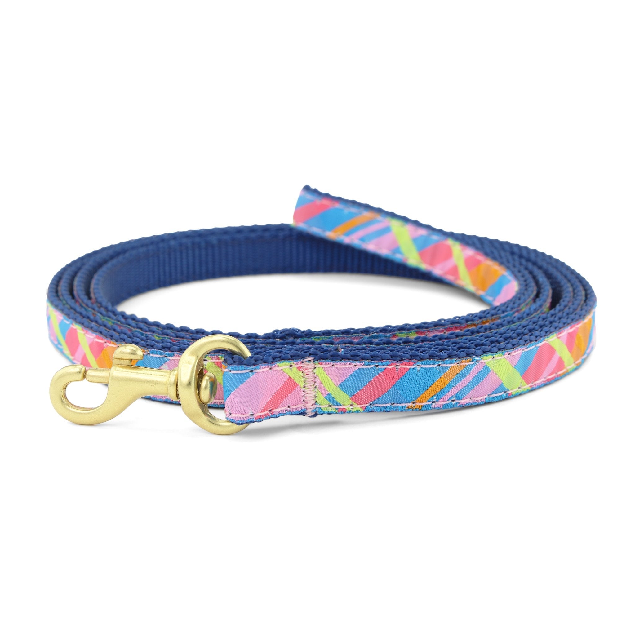 Pink Madras Small Breed Dog Lead Dog
