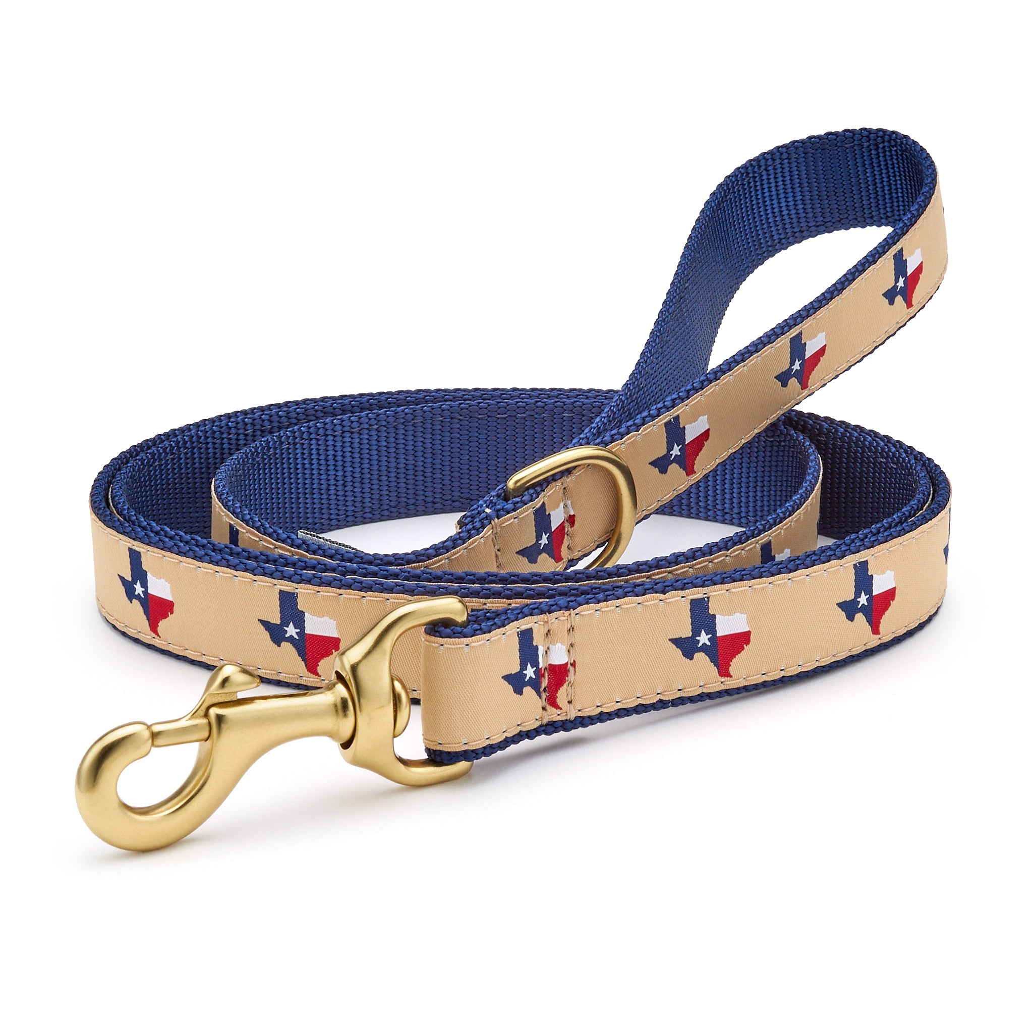 Texas Dog Lead - Navy Dog